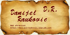 Danijel Rauković vizit kartica